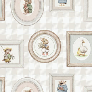 Muriva Ugepa Sweet Dreams Kids Wallpaper Animals Rabbits Trucks ABC Alphabet 10m Rolls