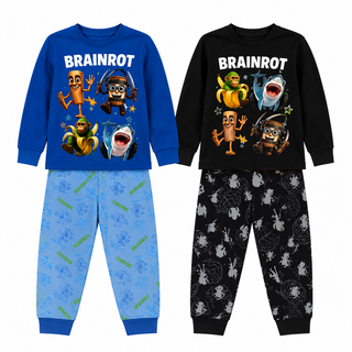 Gamer Brainrot Pyjamas Pack of 2 Long Sleeve Sets | Italian  - Image 9