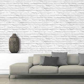Muriva Stone Loft Orange and White Brick Wallpaper - 10m x 53cm Wide