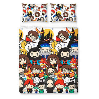 Harry Potter Reversible Duvet Set - Charm Design - Single and Double