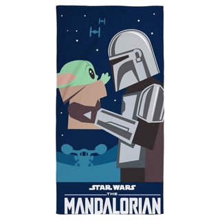 Star Wars (The Mandalorian) Towel - I've Been Looking for You Design - 100% Cotton - 140 x 70cm