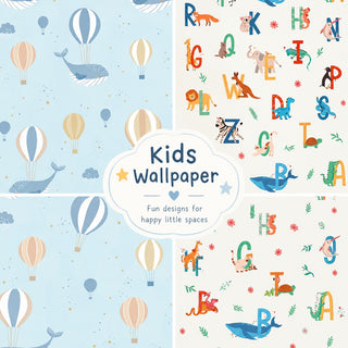 Muriva Ugepa Sweet Dreams Kids Wallpaper Animals Rabbits Trucks ABC Alphabet 10m Rolls