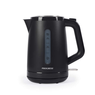 Progress 1.7L Electric Kettle Rapid Boil 360° Swivel Base Auto Shut-Off Black