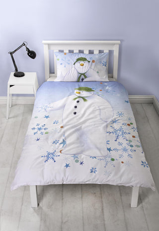 The Snowman Reversible Duvet Set - Christmas Wintersun Design - Single